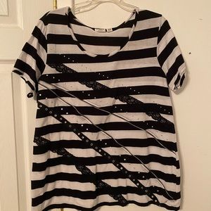 Striped Shirt with Decorations